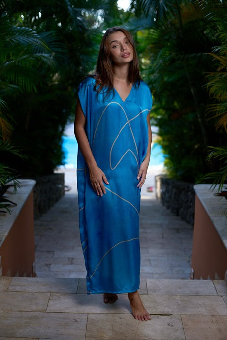 princess polly baby blue dress Periwinkle Paisley Maxi Dress → Juliet Dunn London