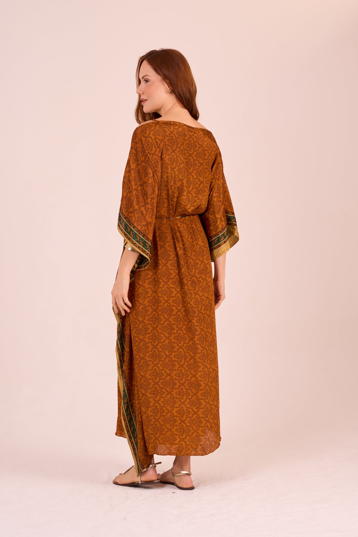 KAFTAN JAVA SEDA TERRA E VERDE