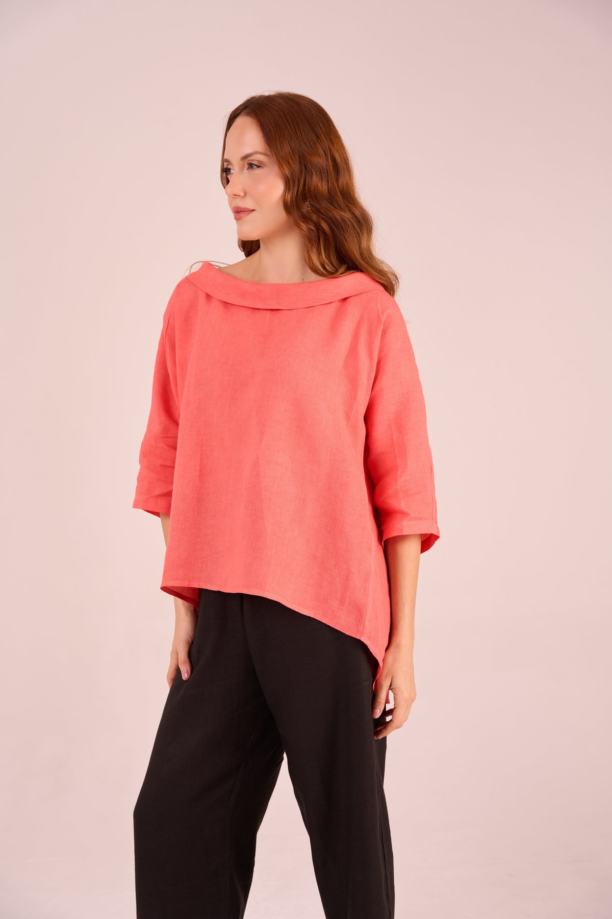 LINEN CAPRI BLOUSE