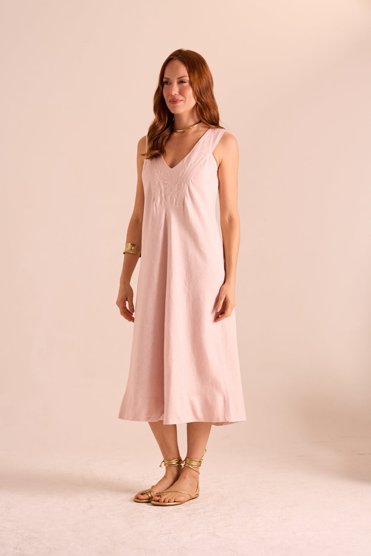 VESTIDO MARAÚ LINHO BORDADO