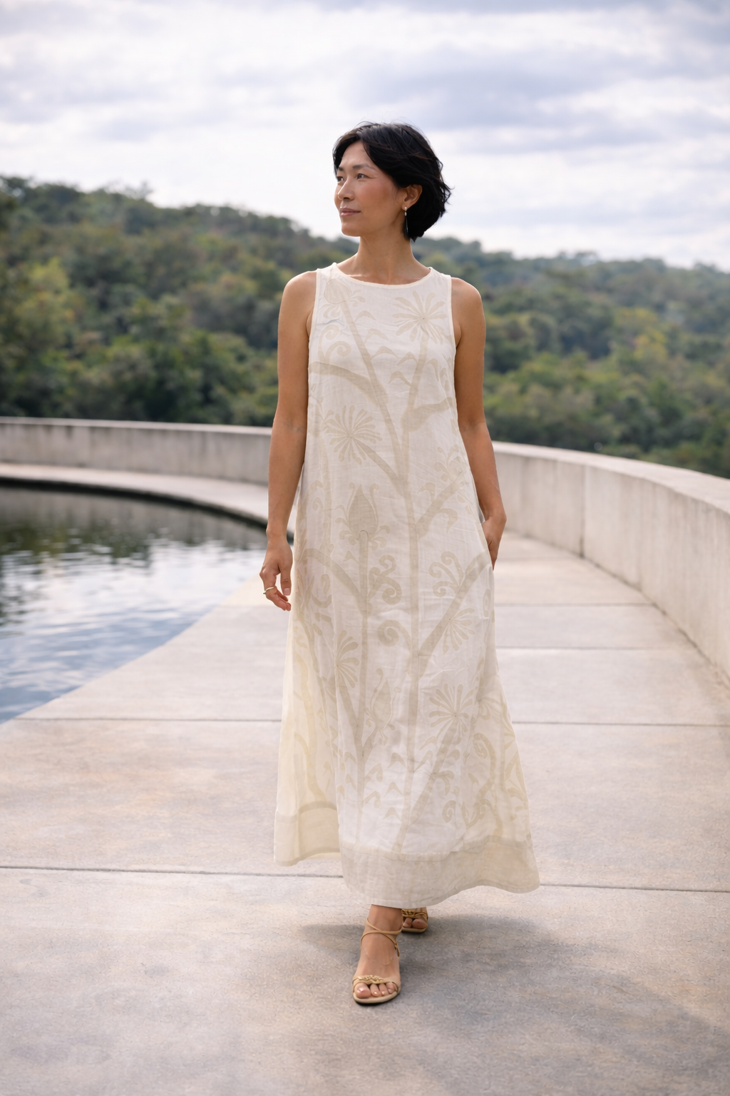 Vestido Delhi pintado