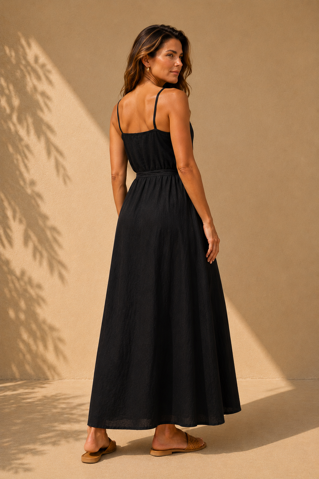 KAMARI PLAIN LINEN DRESS