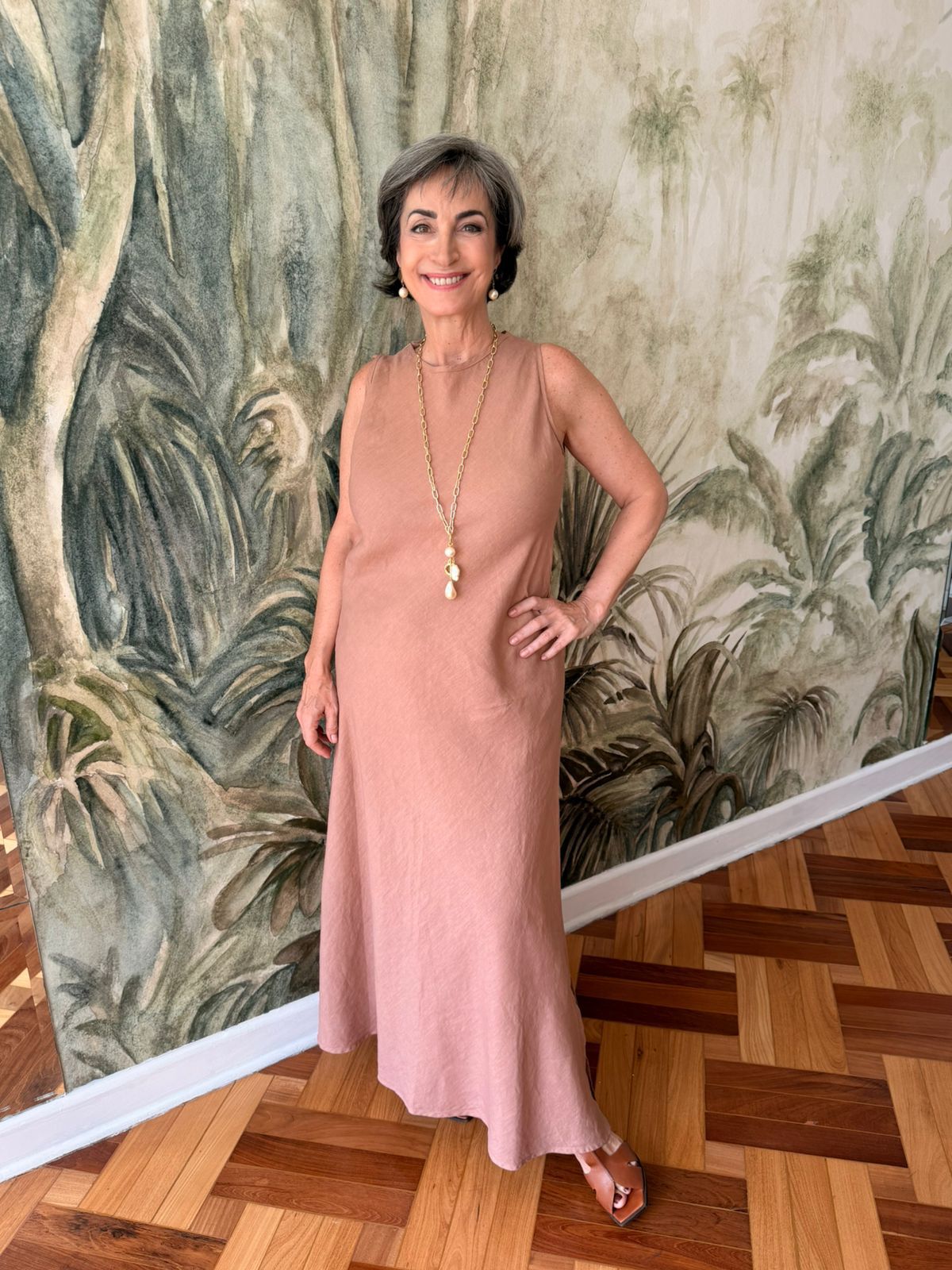 VESTIDO BARDOT LINHO