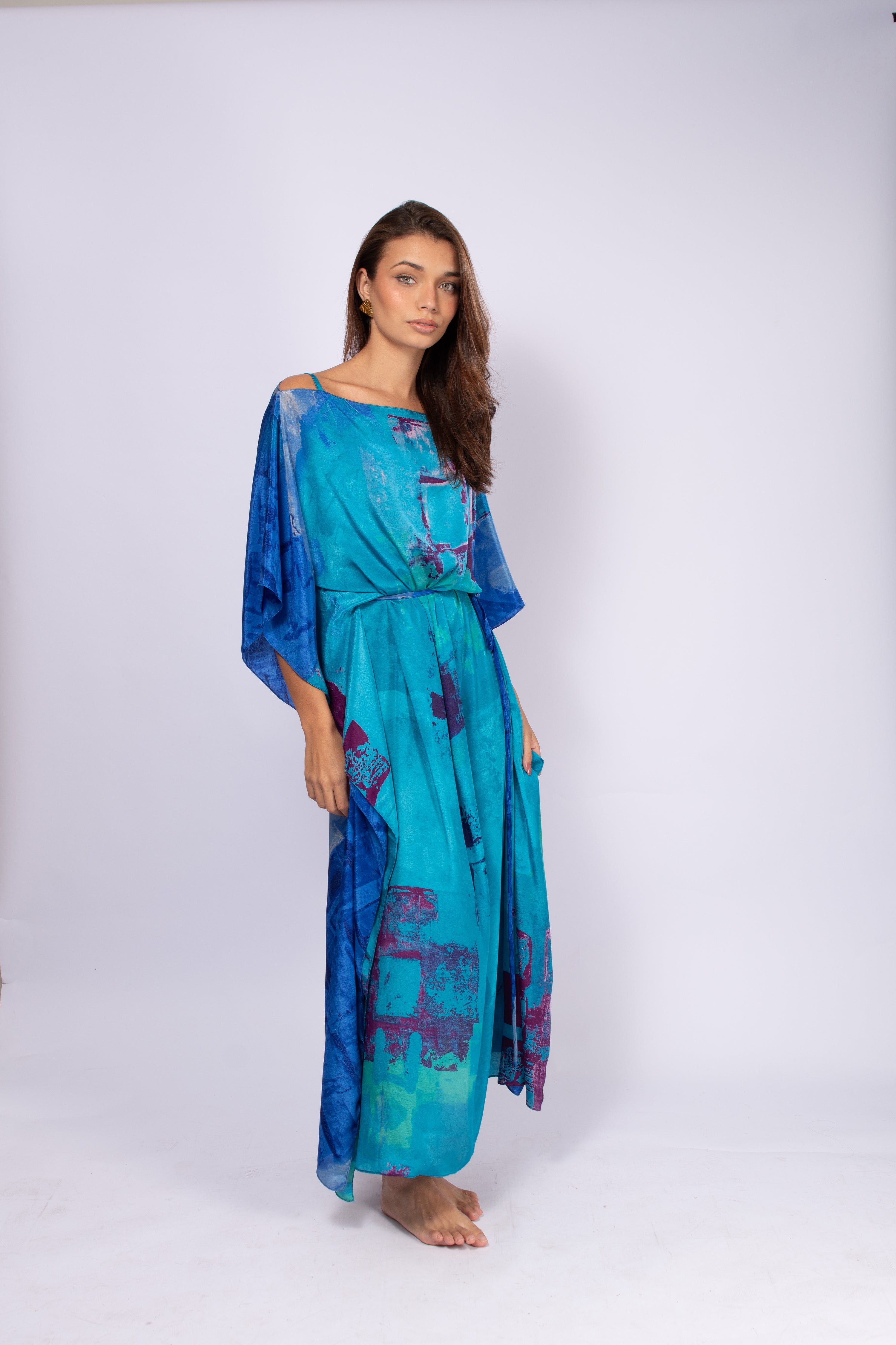KAFTAN JAVA AZUL E ROXO