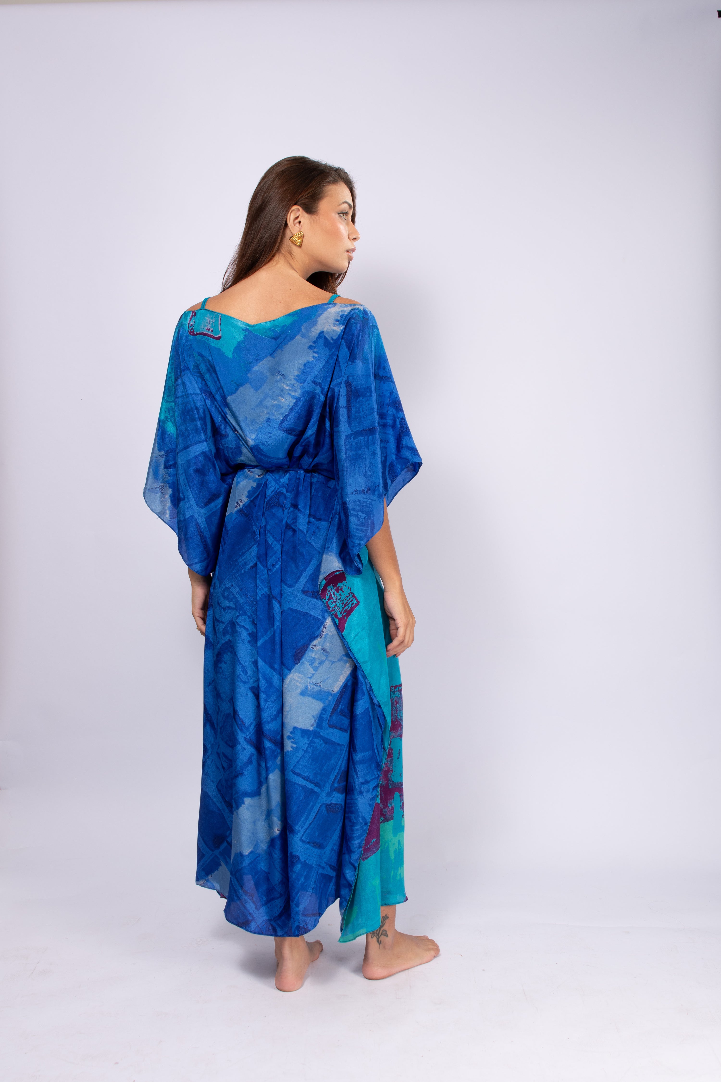 KAFTAN JAVA AZUL E ROXO