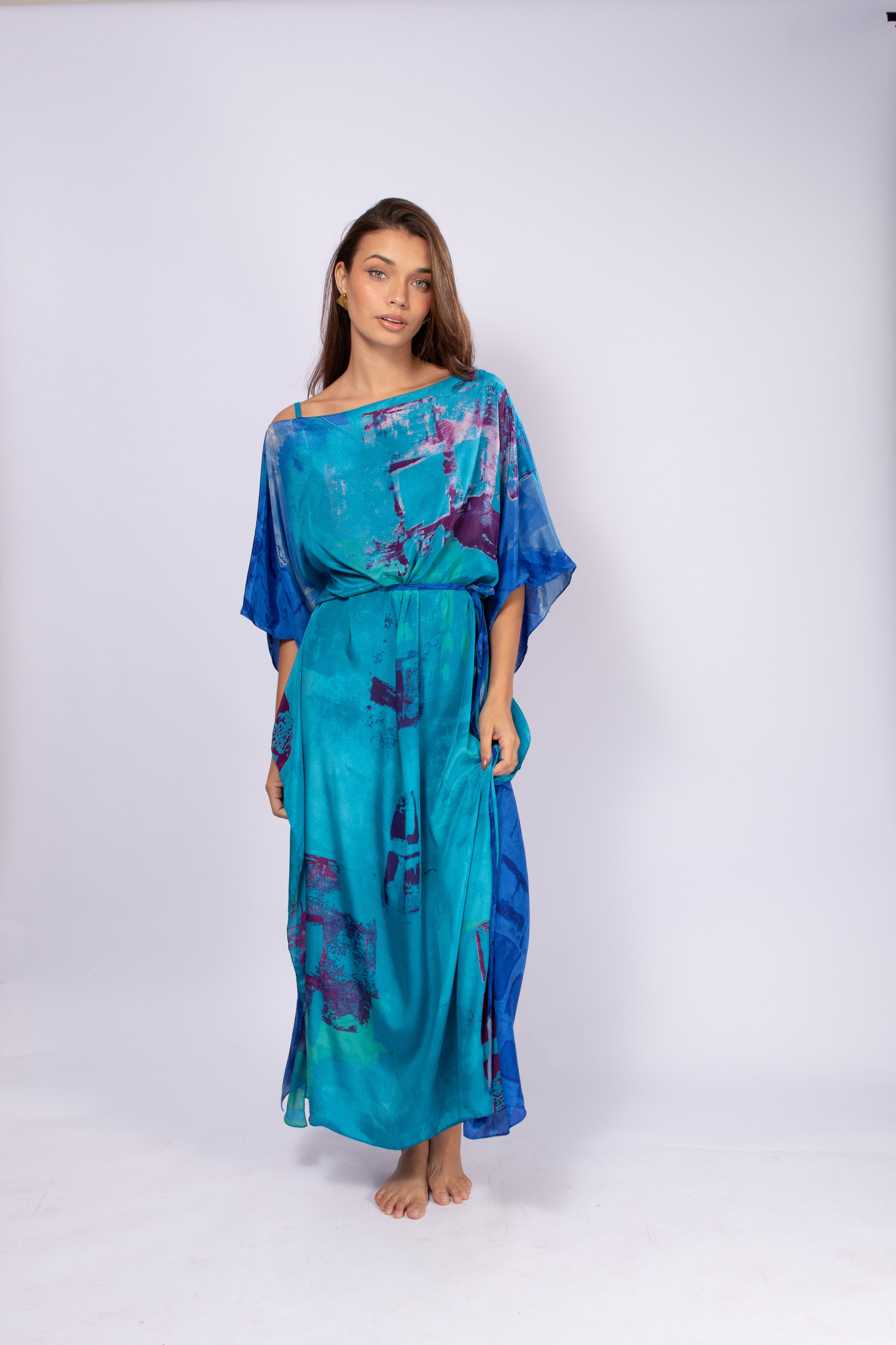 KAFTAN JAVA AZUL E ROXO