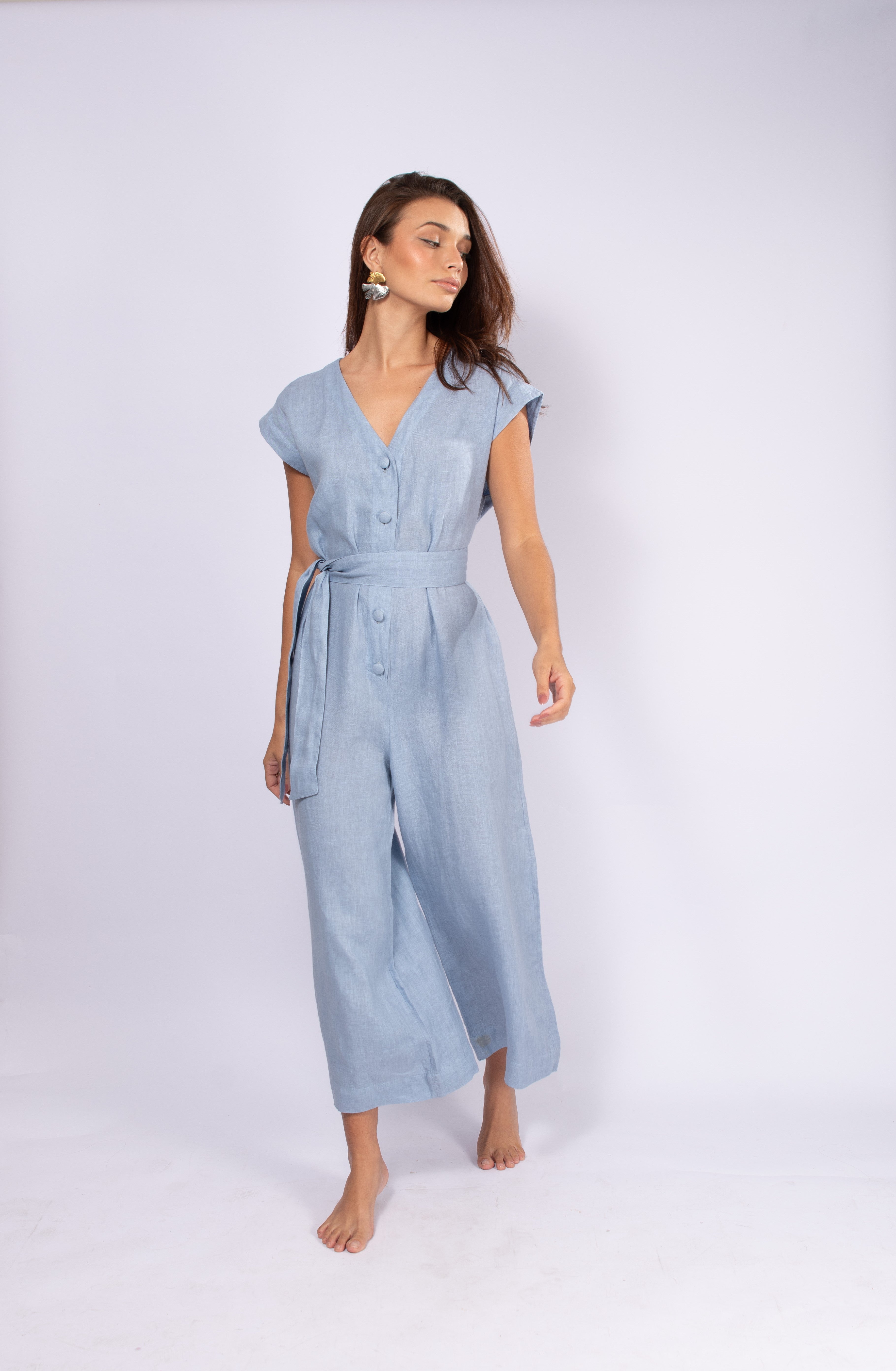 NIGGEN LINEN JUMPSUIT – Ghaat Resortwear