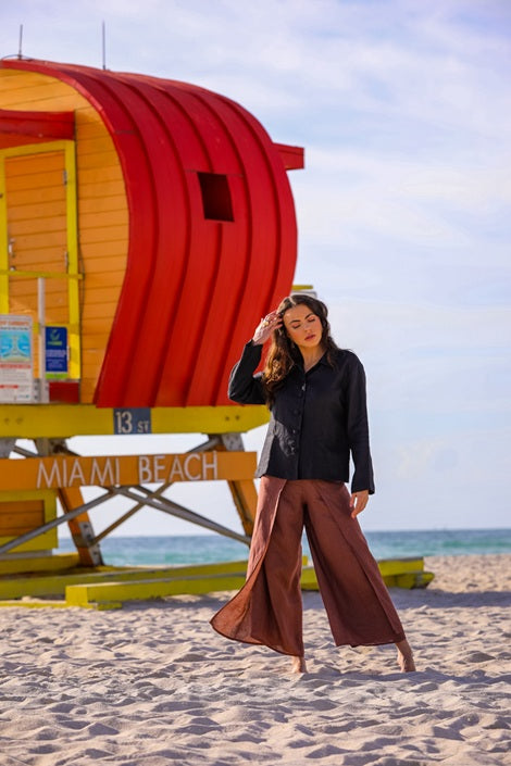 CAMISA DE LINO LISO BAHAMAS