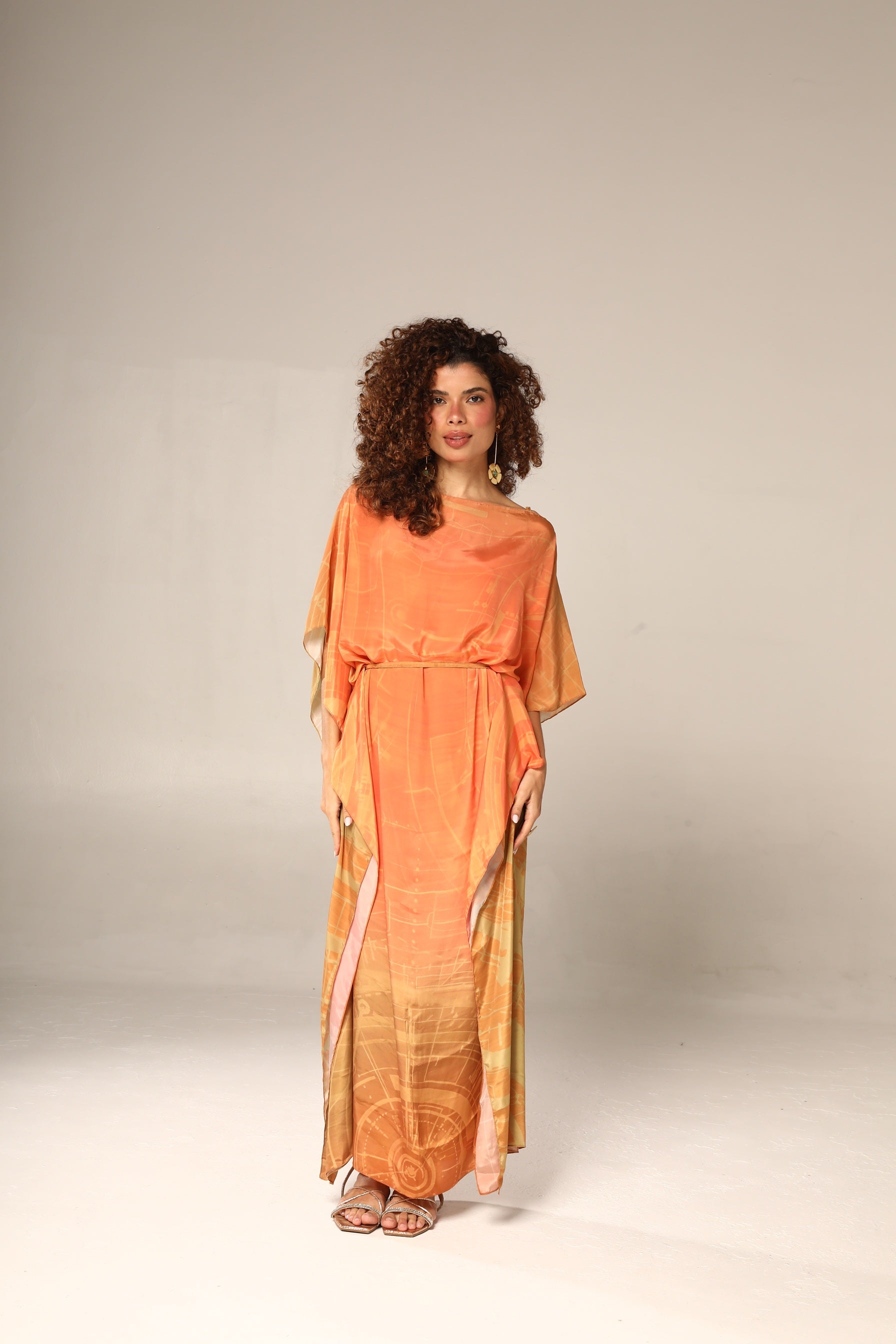 KAFTAN JAVA DEGRADÊ LARANJA