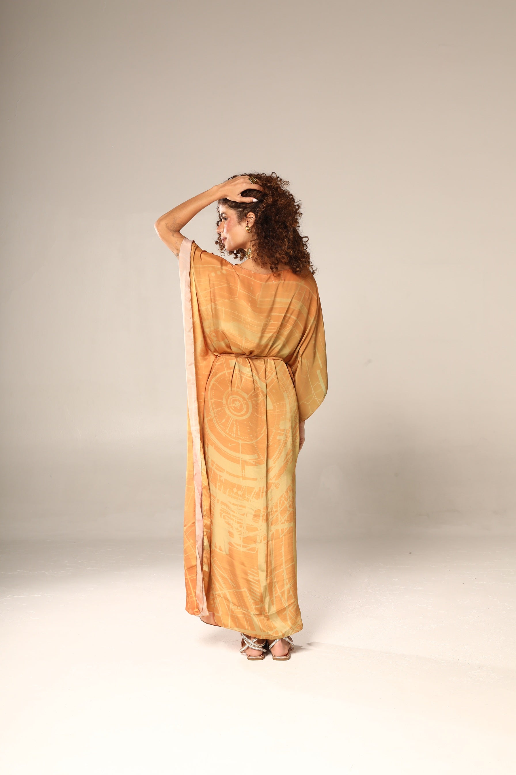 KAFTAN JAVA DEGRADÊ LARANJA