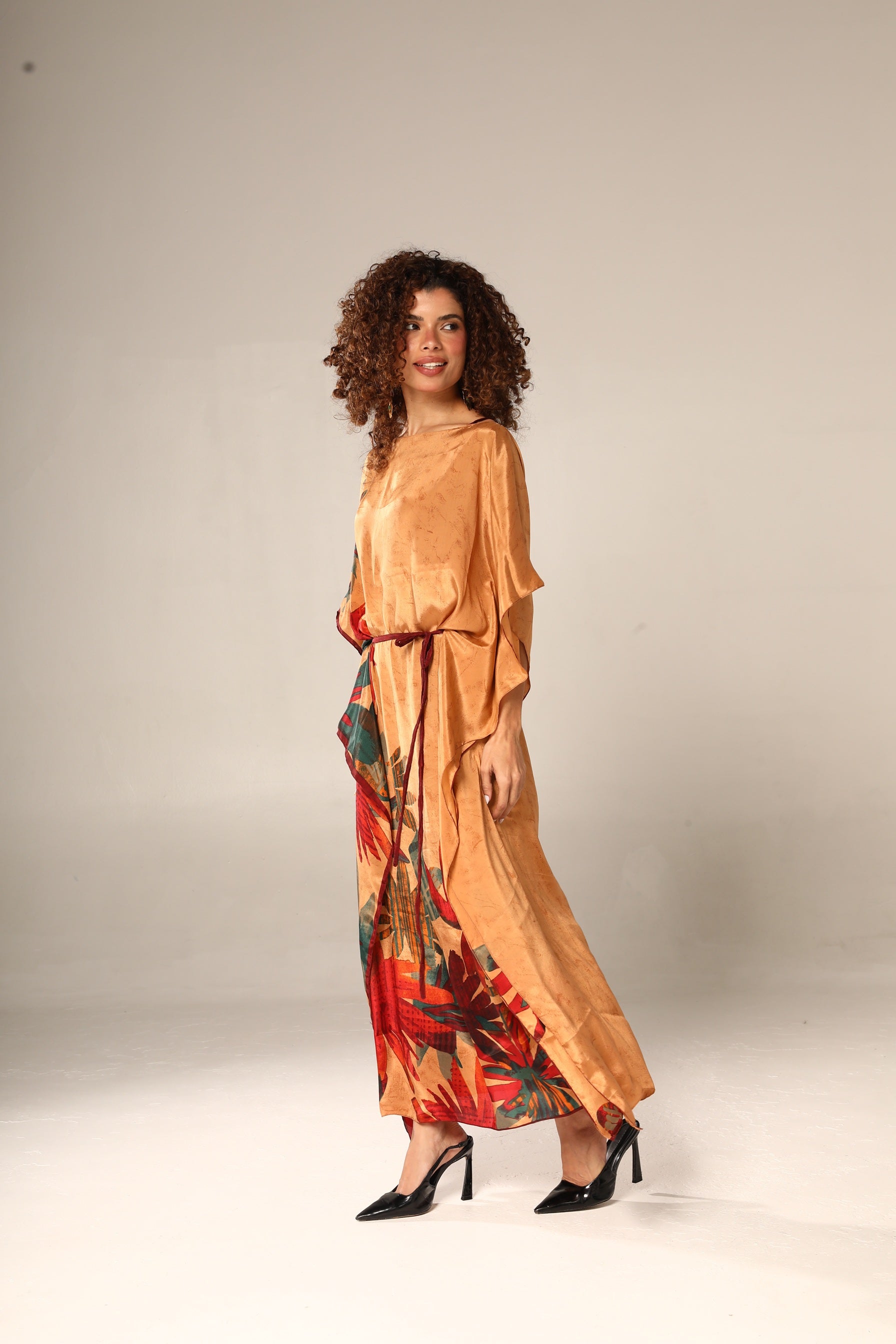KAFTAN JAVA LARANJA FOLHAS