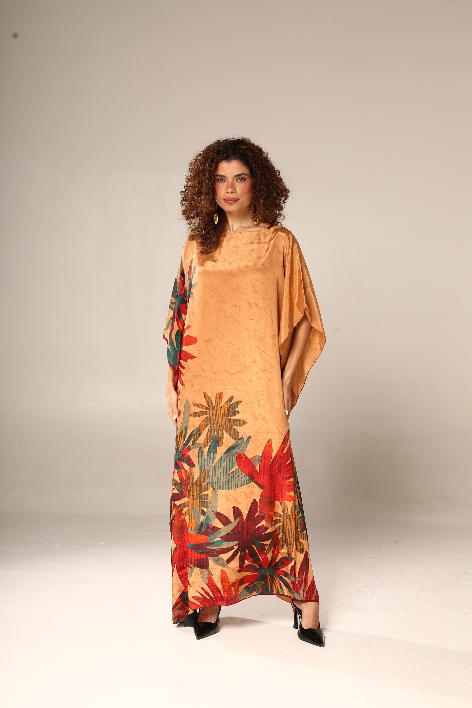 KAFTAN JAVA LARANJA FOLHAS