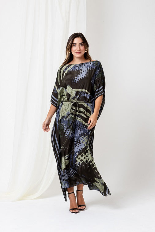 KAFTAN JAVA BLACK GRAY AND OLIVE