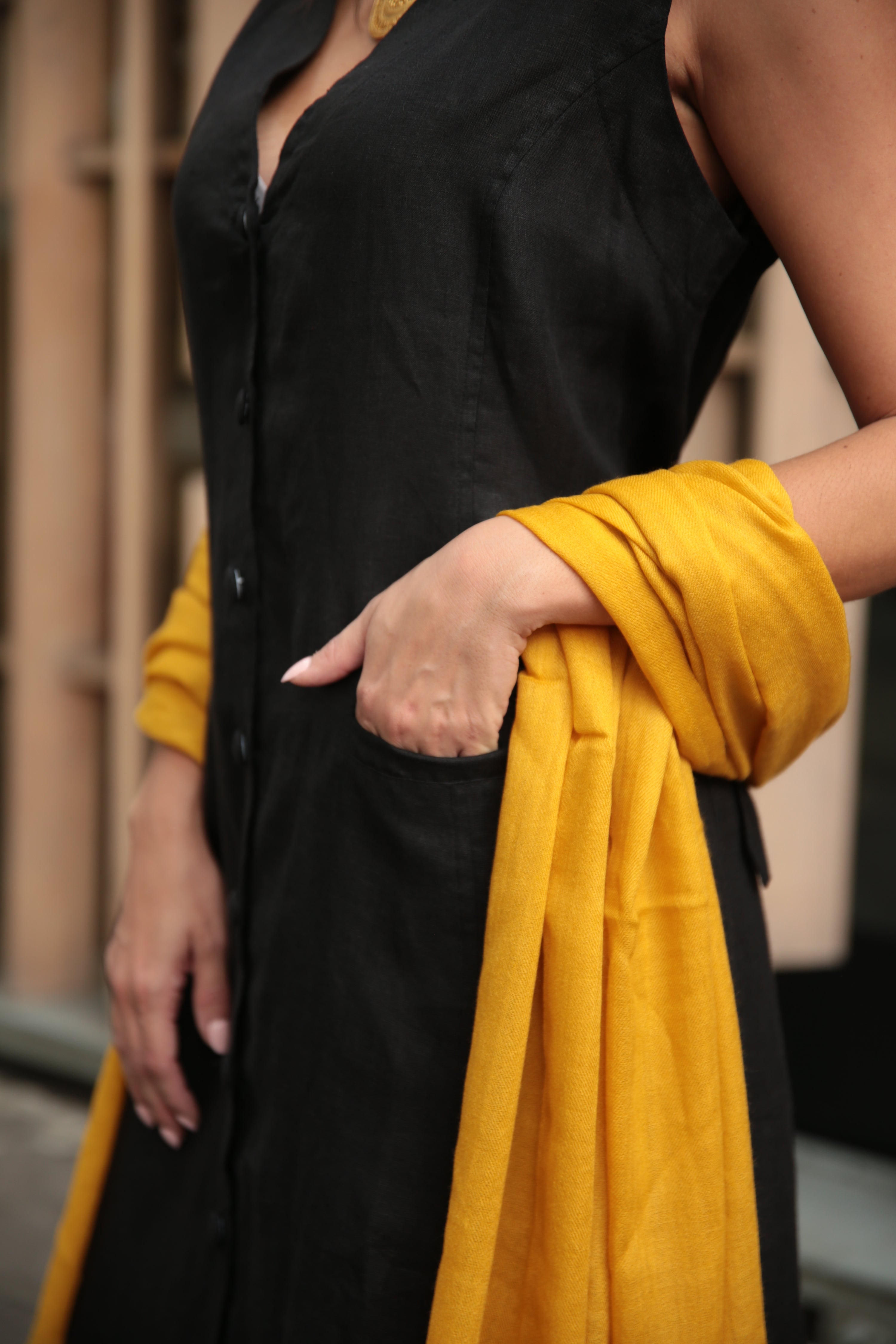 MUSTARD PASHMINA