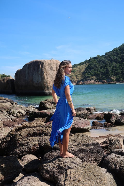 BLUE PUGLIA DRESS