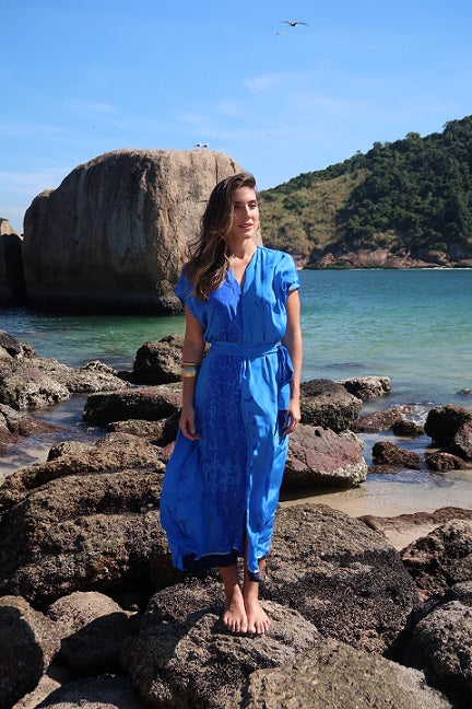 BLUE PUGLIA DRESS