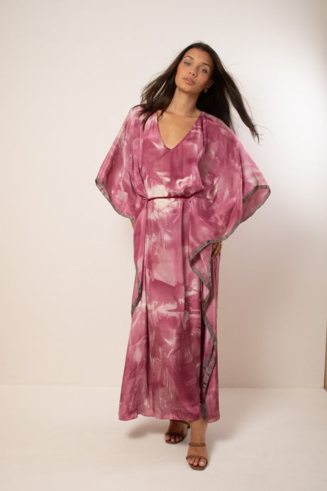 PINK AND WHITE KAFTAN AGIOS